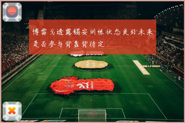 博雷戈透露锡安训练状态良好未来是否参与背靠背待定